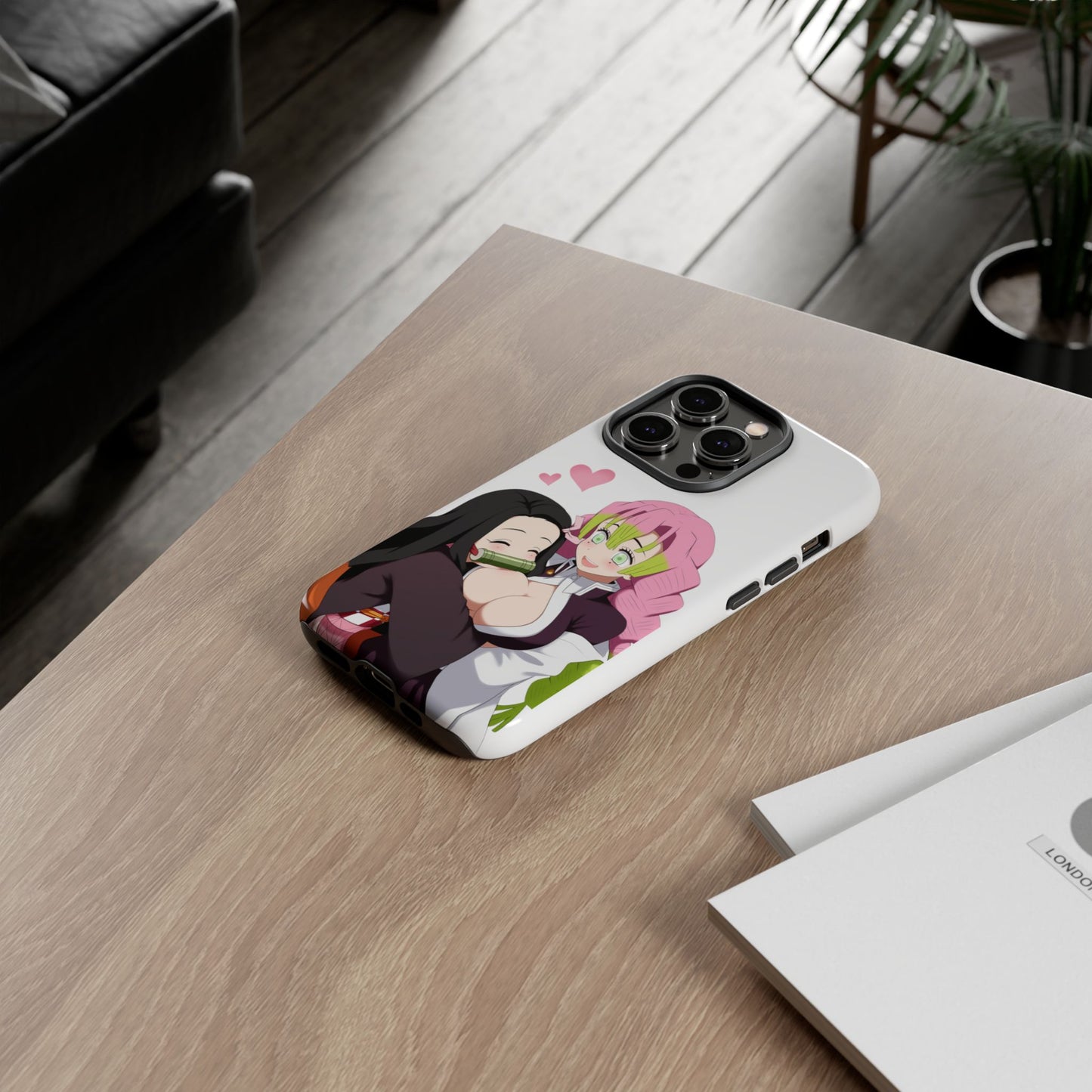 Anime Tough Cases - Nezuko and Mitsuri Demon Slayer Love Design