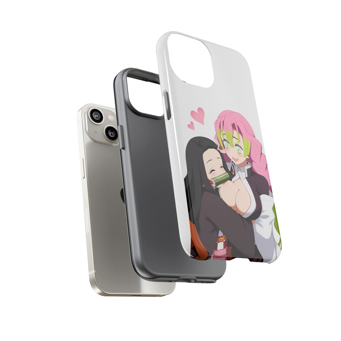 Anime Tough Cases - Nezuko and Mitsuri Demon Slayer Love Design