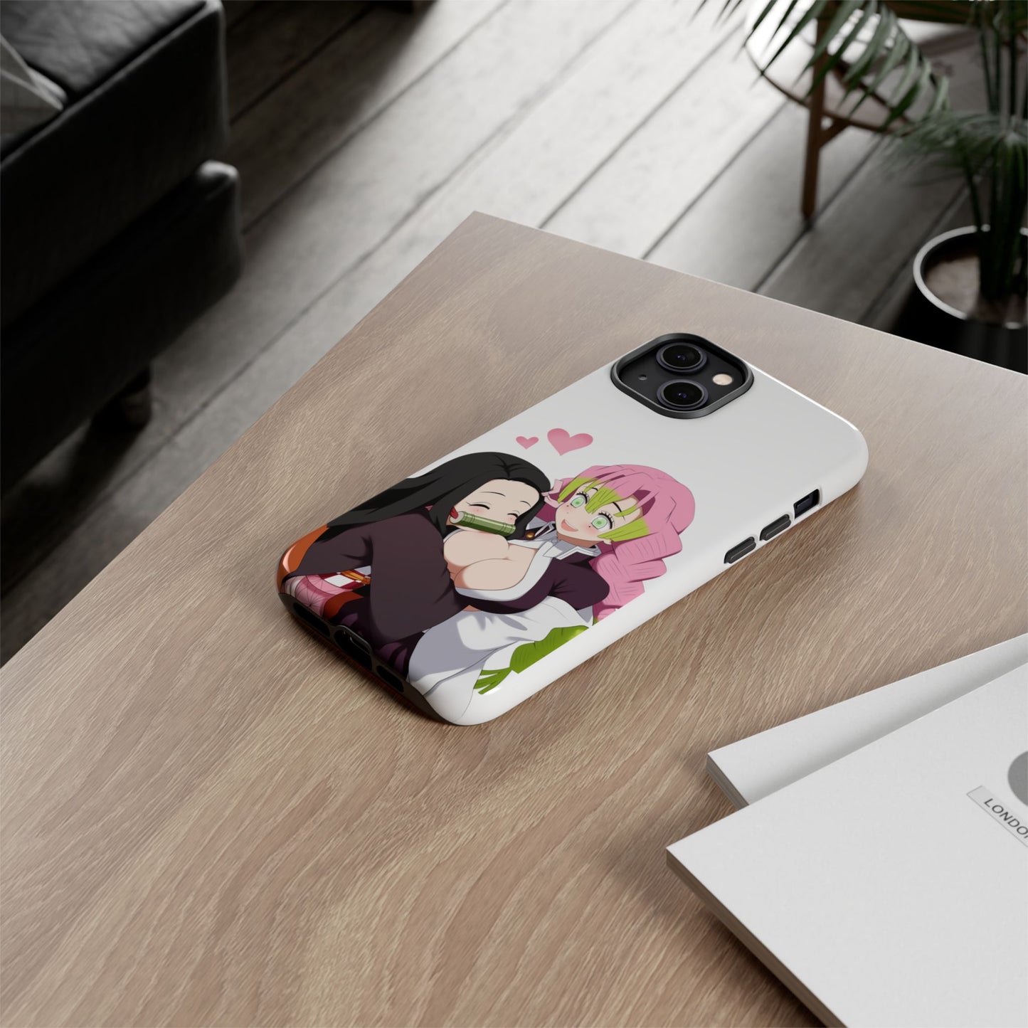Anime Tough Cases - Nezuko and Mitsuri Demon Slayer Love Design