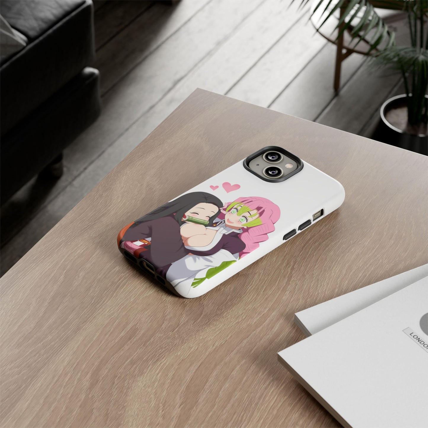 Anime Tough Cases - Nezuko and Mitsuri Demon Slayer Love Design