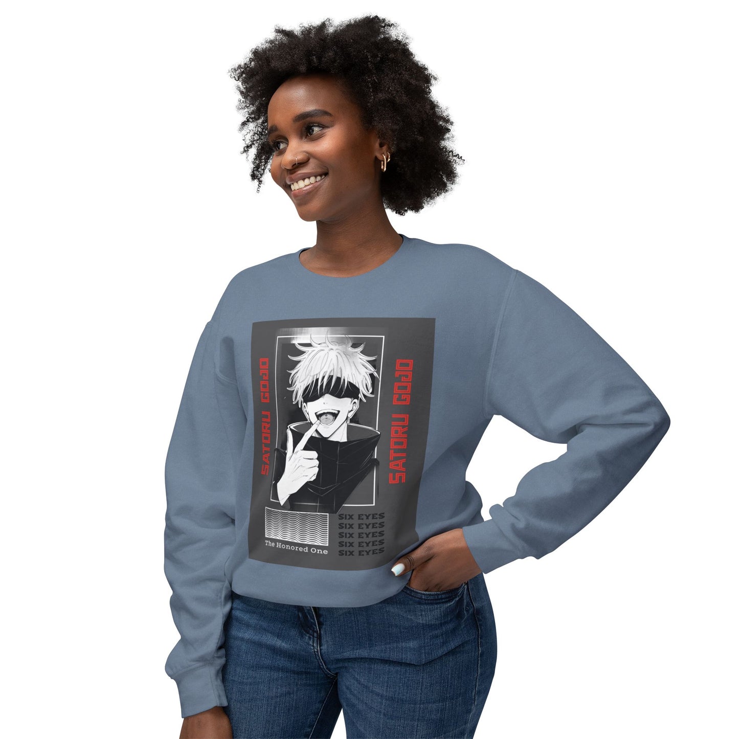Satoru Gojo Jujutsu Kaisen Sweatshirt, Infinite Void Anime Crewneck, Domain Expansion, Unisex Top