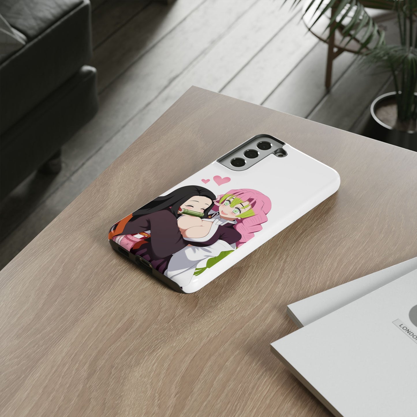 Anime Tough Cases - Nezuko and Mitsuri Demon Slayer Love Design