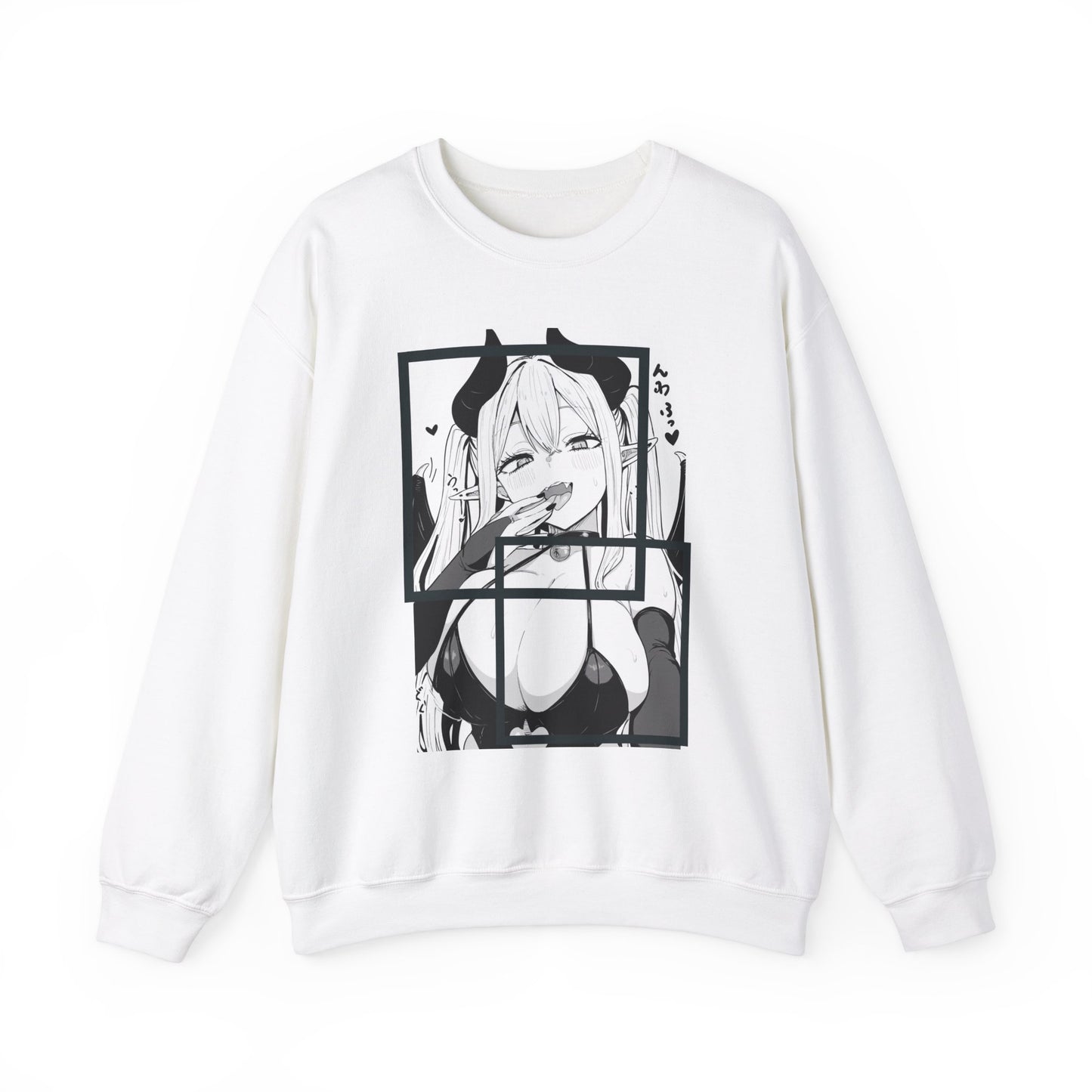 Succubus Sweatshirt, Anime Manga Style, Unisex Crewneck Jumper, Cosplay Fashion Gift, Halloween Costume Apparel