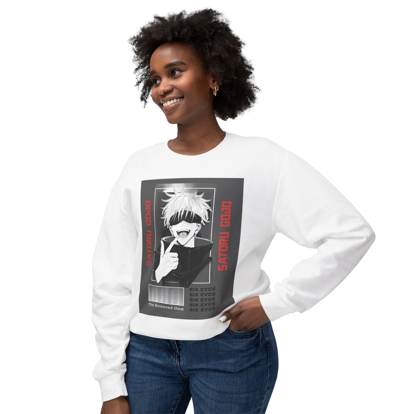 Satoru Gojo Jujutsu Kaisen Sweatshirt, Infinite Void Anime Crewneck, Domain Expansion, Unisex Top