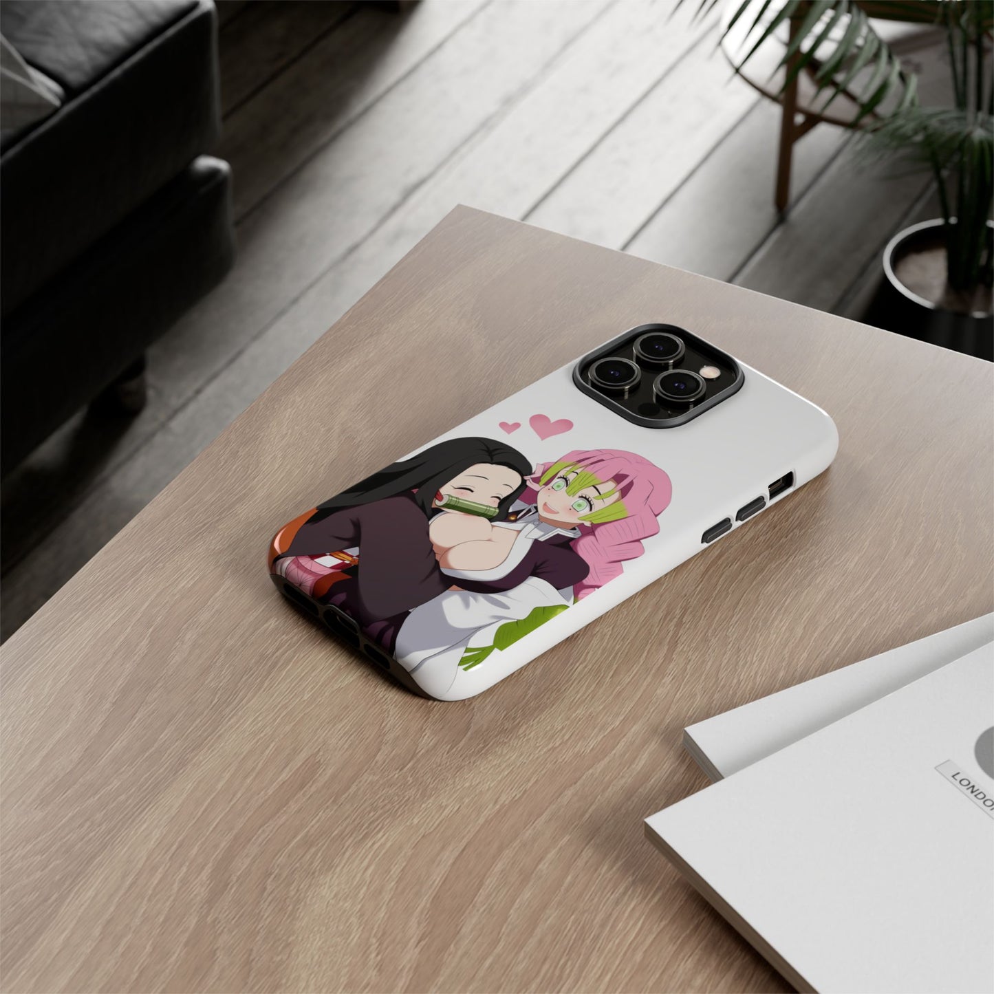 Anime Tough Cases - Nezuko and Mitsuri Demon Slayer Love Design
