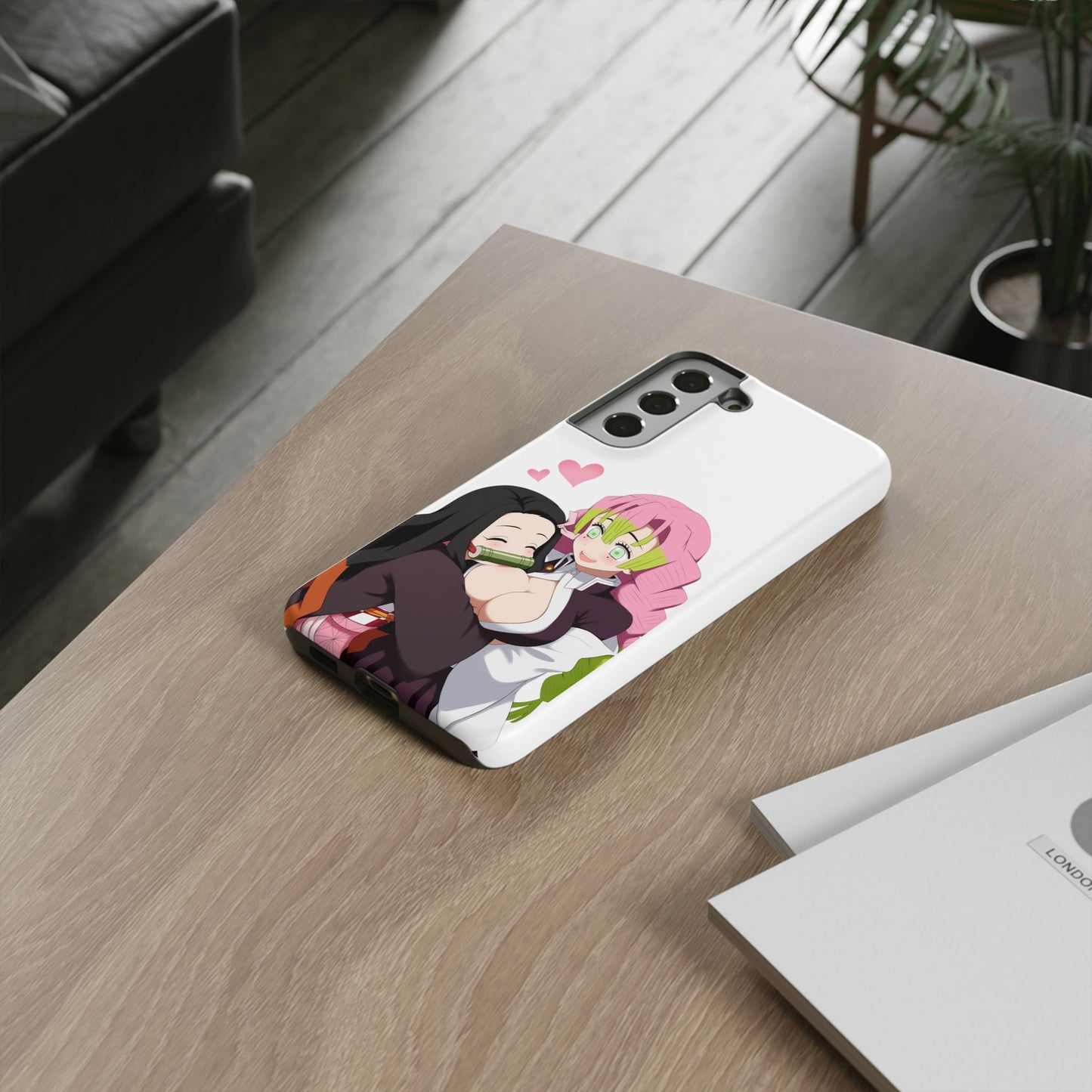 Anime Tough Cases - Nezuko and Mitsuri Demon Slayer Love Design