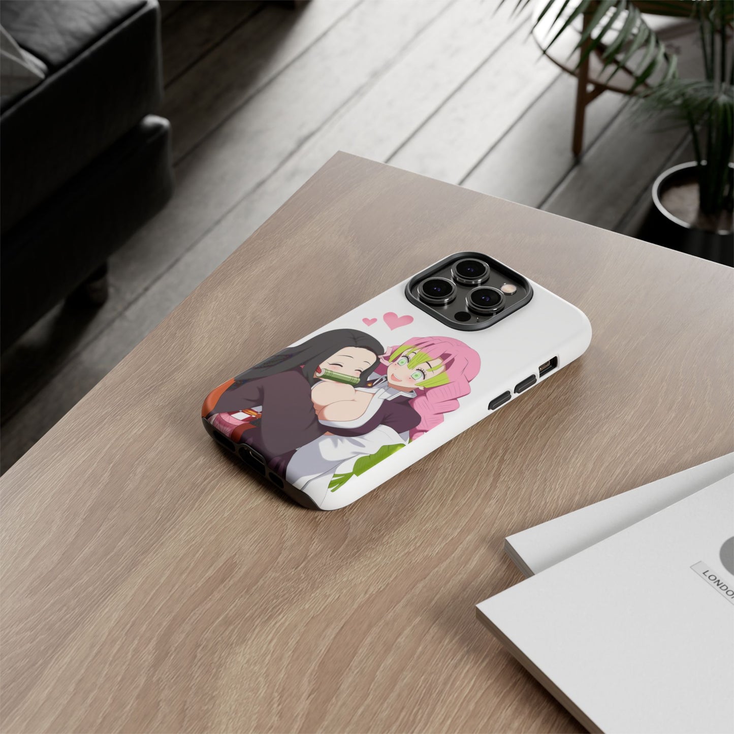 Anime Tough Cases - Nezuko and Mitsuri Demon Slayer Love Design