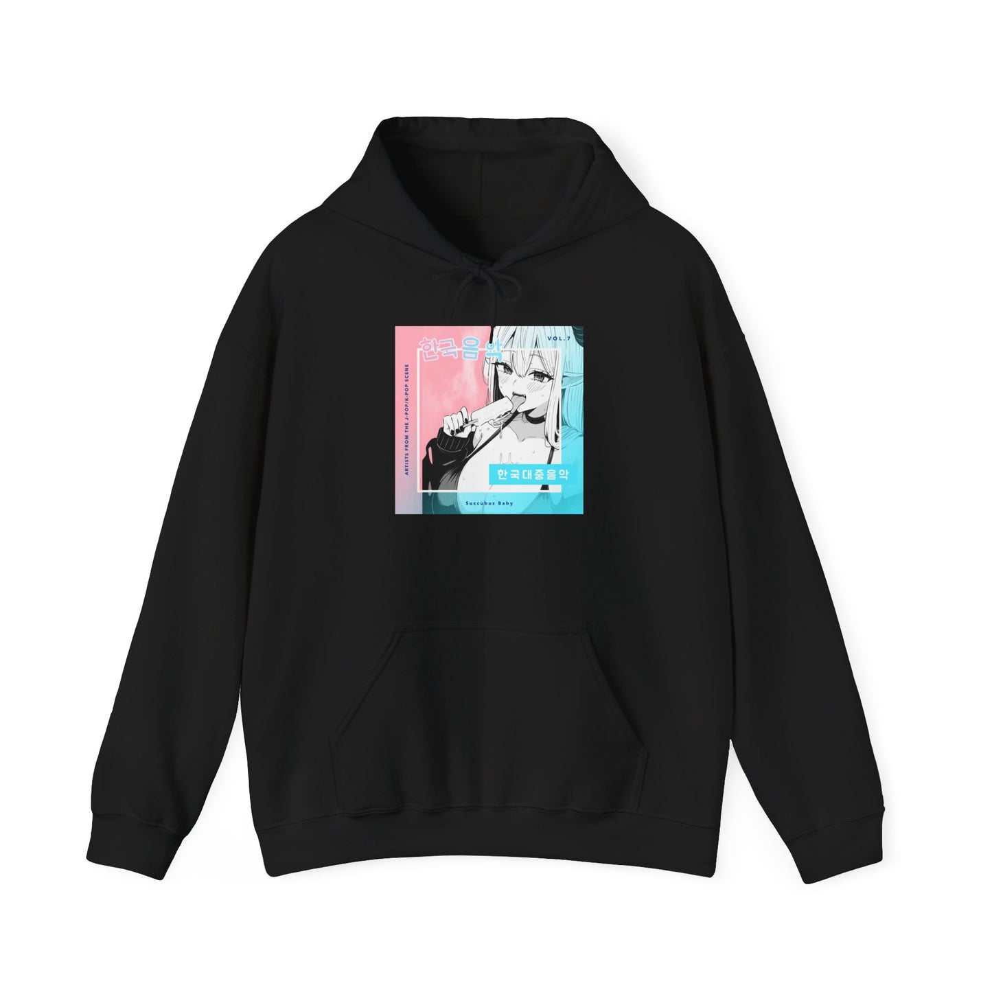 Succubus Anime Hoodie, Japanese Style Manga Inspired Sweatshirt - Kawaii Demon, Weeb Gift, Harajuku Jumper, Otaku Clothing, Hoodie