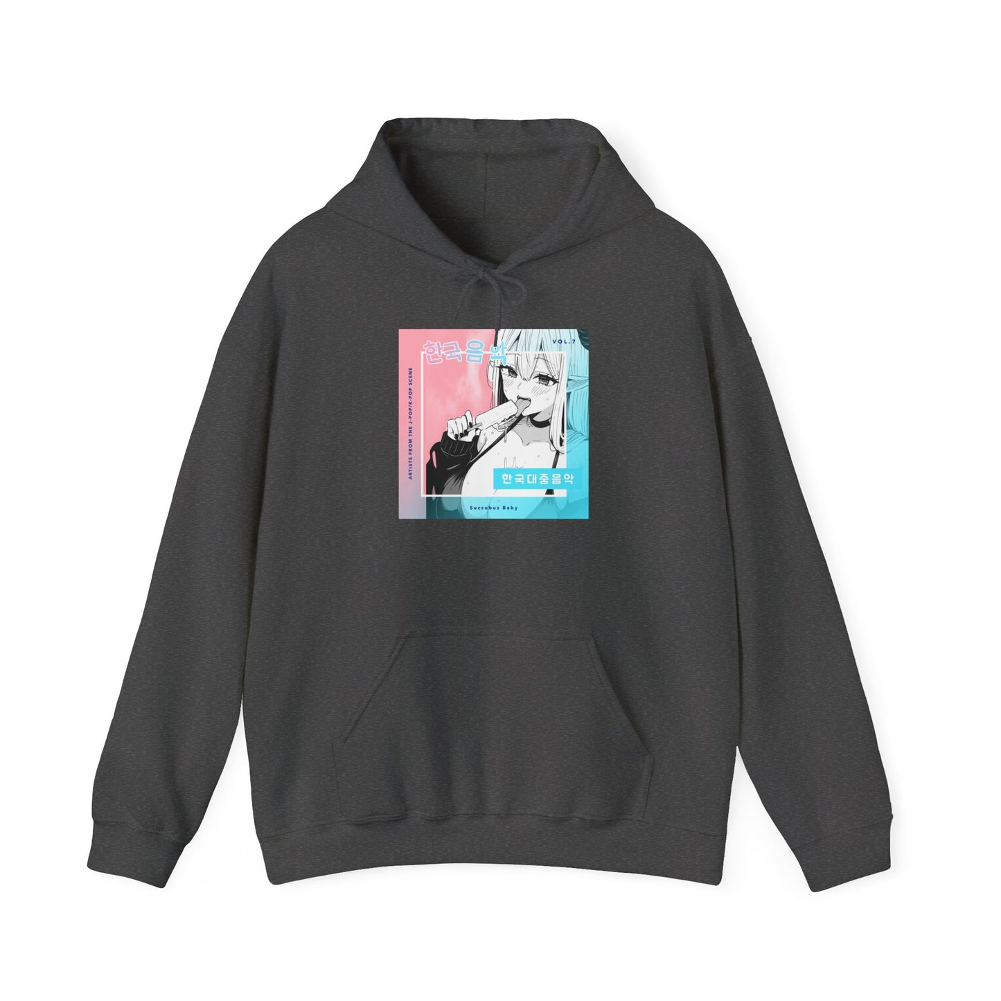 Succubus Anime Hoodie, Japanese Style Manga Inspired Sweatshirt - Kawaii Demon, Weeb Gift, Harajuku Jumper, Otaku Clothing, Hoodie