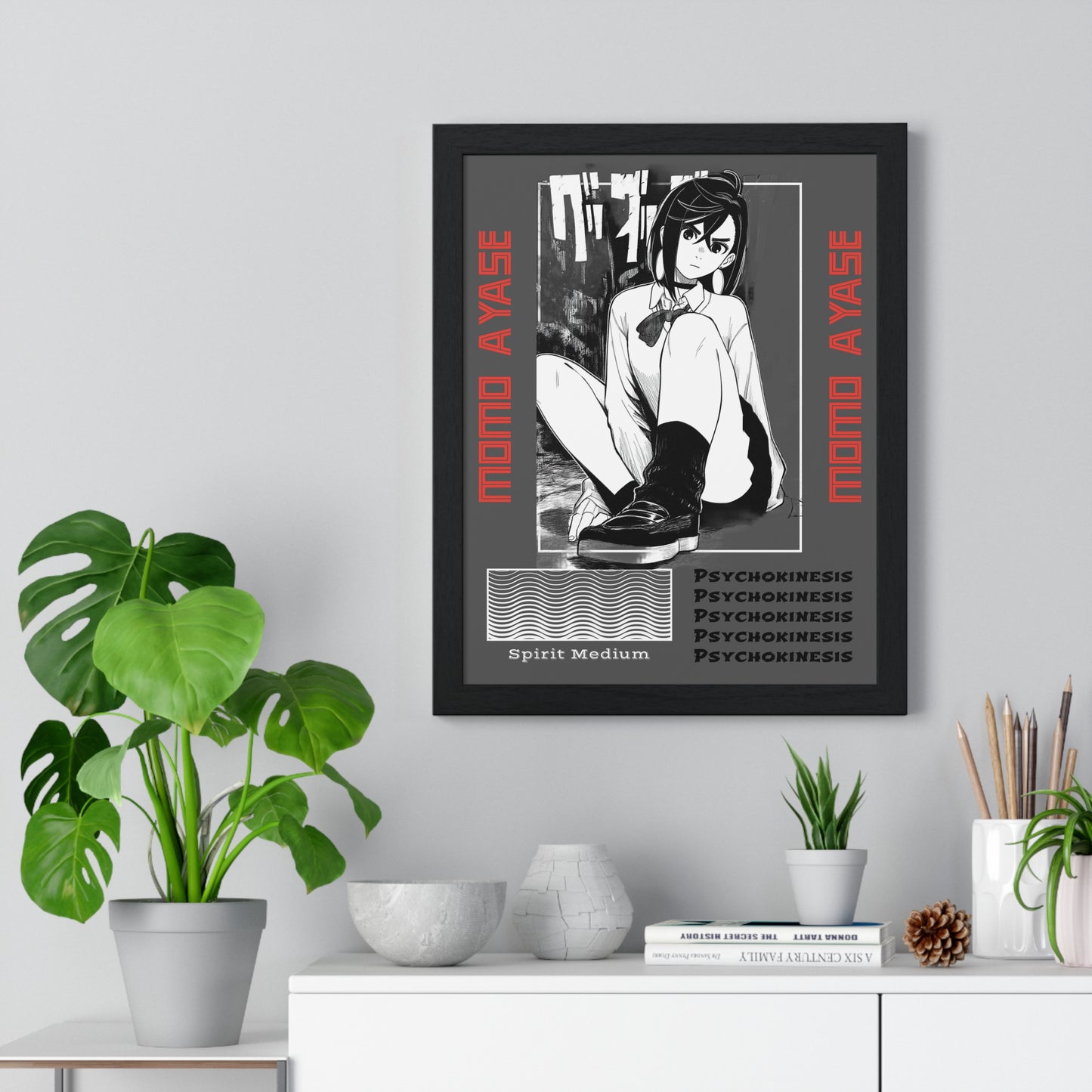 Dandadan Manga Momo Ayase, Decorative Room Decor, Anime Lover Gift, Unique Home Decoration, Japanese Anime Wall Art Vertical Framed Poster,