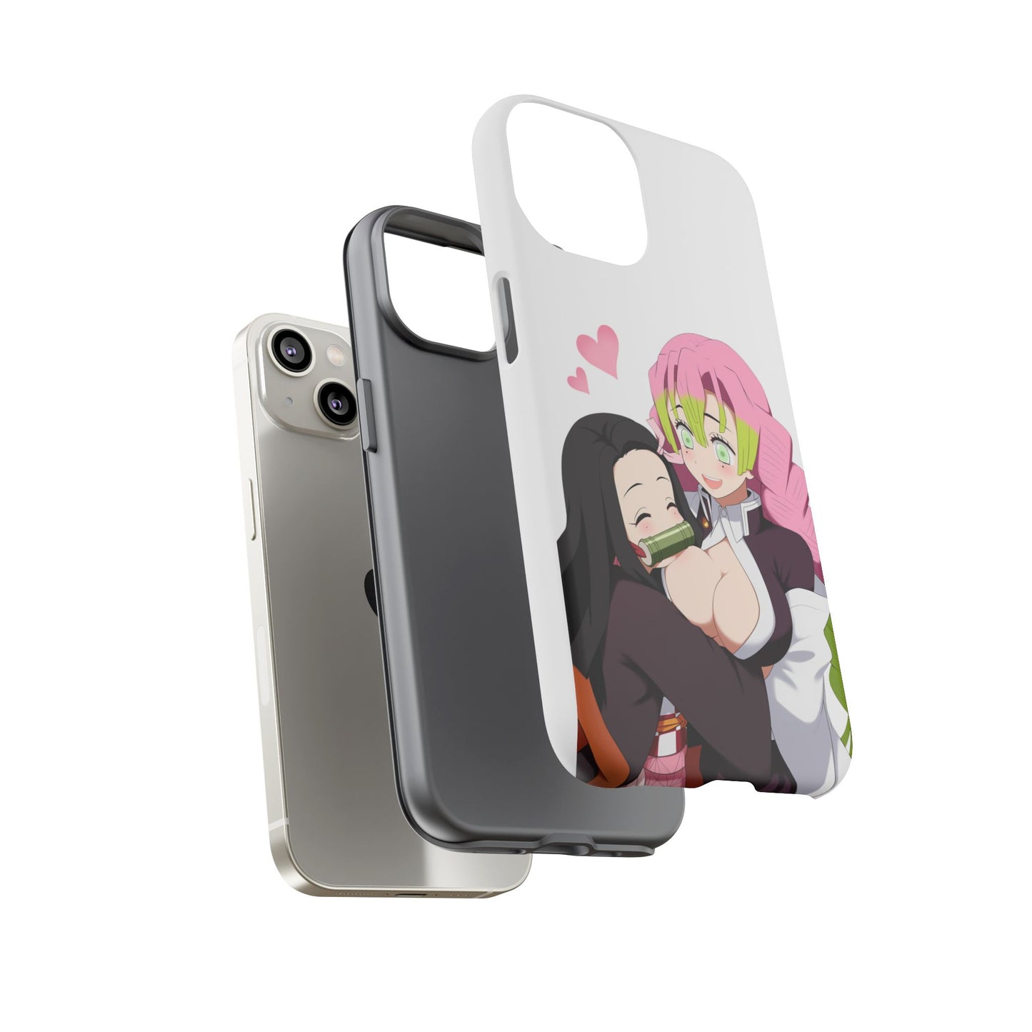 Anime Tough Cases - Nezuko and Mitsuri Demon Slayer Love Design