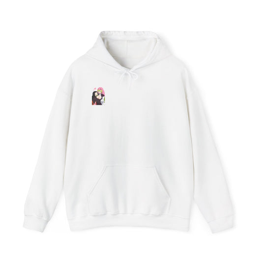 Sudadera unisex con capucha de Anime Demon Slayer Nezuko y Mitsuri Love Design 