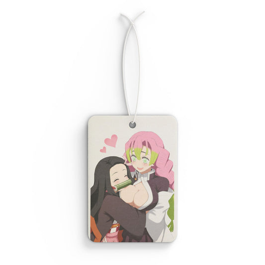 Anime Air Freshener - Nezuko and Mitsuri Love Demon Slayer Design