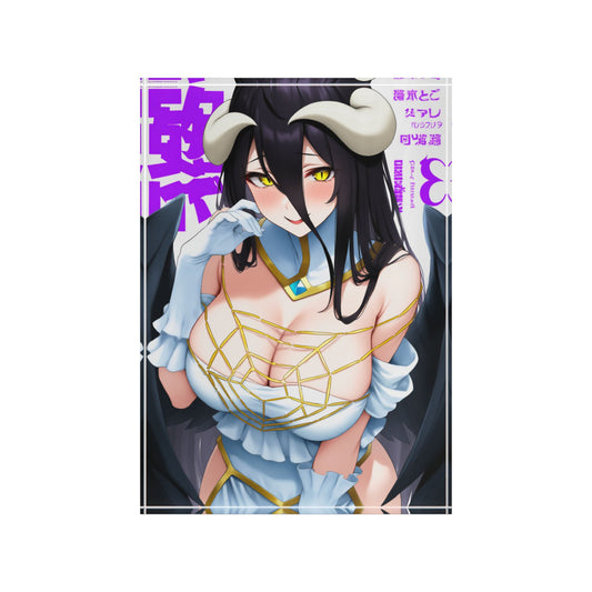 Albedo from Overlord, Cute Waifu, Beautiful anime design, Anime Decor, Anime Fan Gift, Kawaii Home Decor, Otaku Gift, Anime, Photo Block