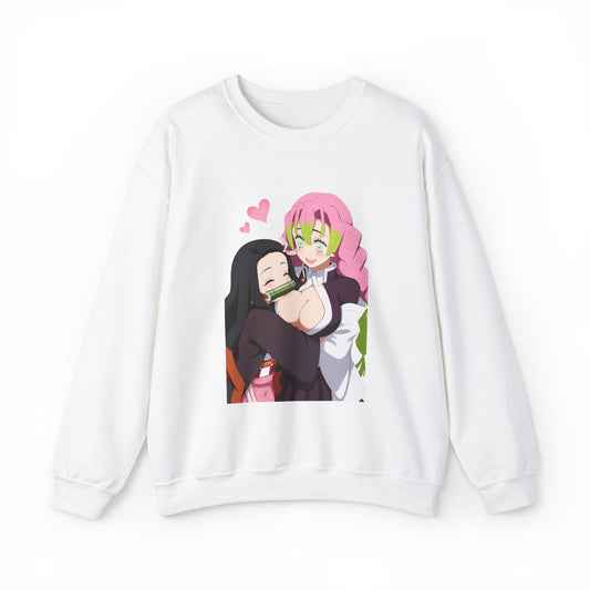 Sudadera de anime Demon Slayer Nezuko y Mitsuri