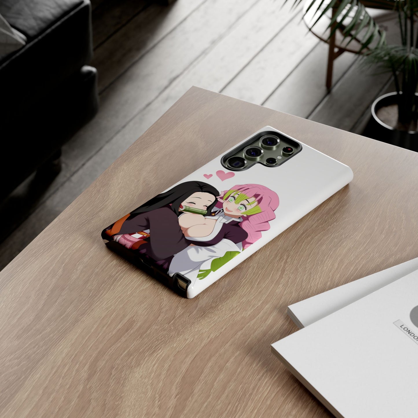 Anime Tough Cases - Nezuko and Mitsuri Demon Slayer Love Design