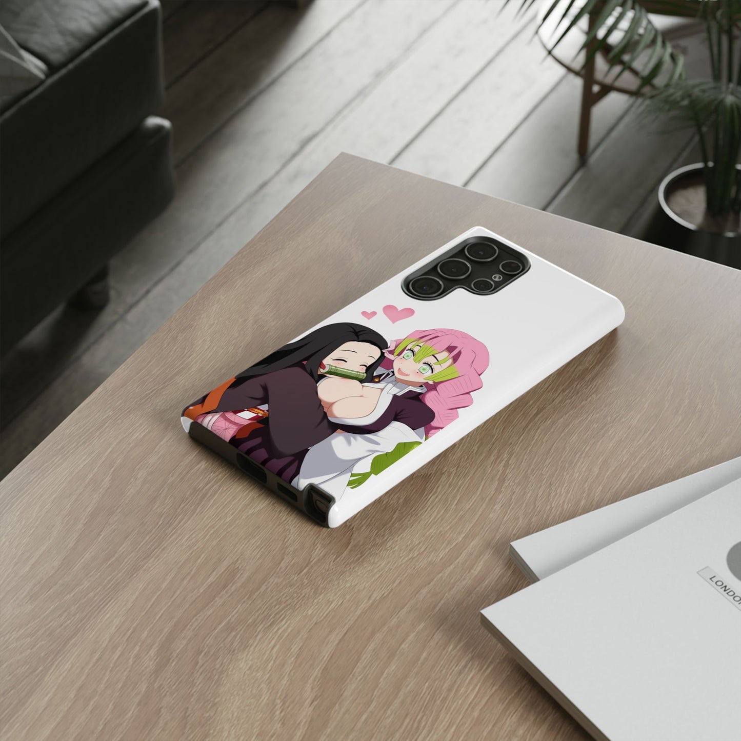 Anime Tough Cases - Nezuko and Mitsuri Demon Slayer Love Design